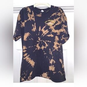 USS Yorktown CV-5 Navy T-shirt Tie Dye, Bleach Dye Size XL  Reverse Acid Dye